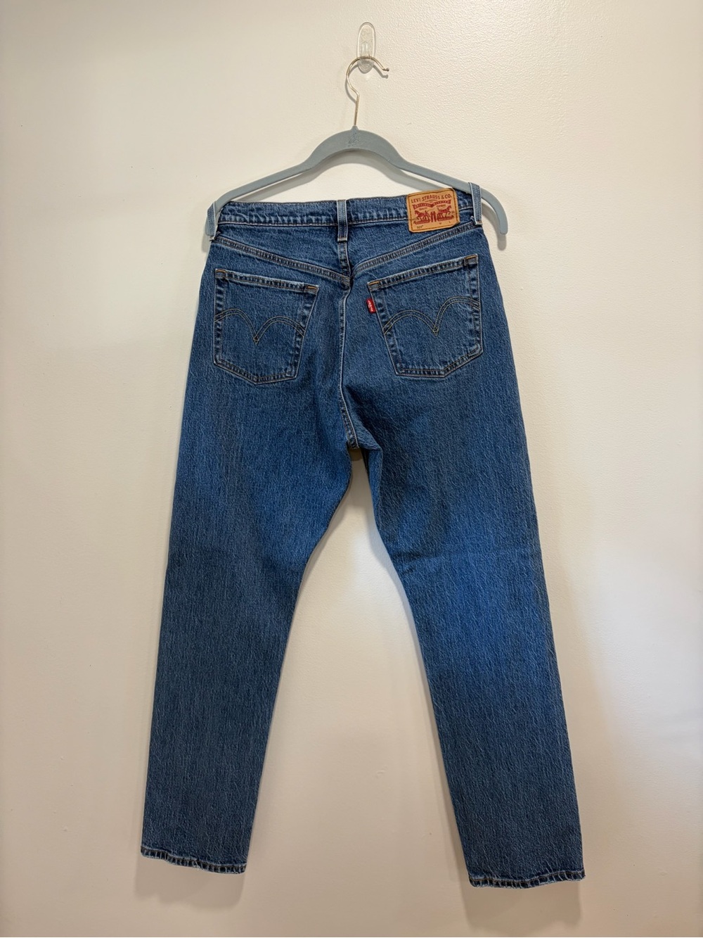 Levi's Women's Straight Leg Jeans - Blue - Picture 3 of 6